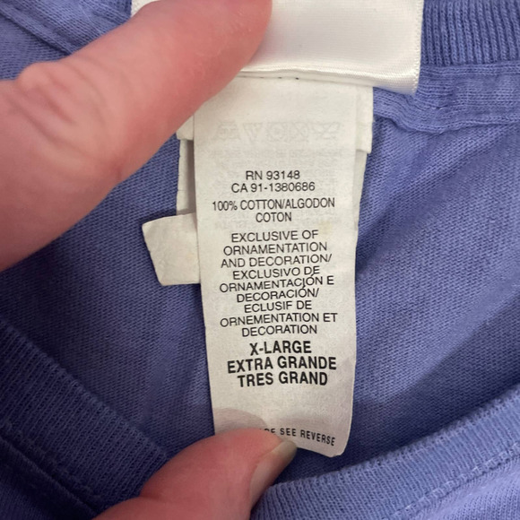 Delish Everyday with Rachel Ray New Size XL t-shirt Purple Deep Lavender - Picture 5 of 6